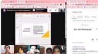 Mahasiswa ini pakai fitur listening di Google Translate saat tanya ke dosen. (Sumber: Twitter/@Backdoor_Expert)
