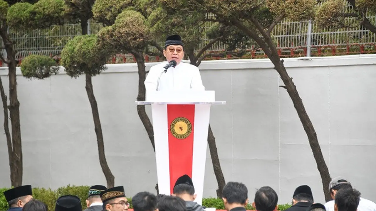 KBRI Seoul menyelenggarakan sholat Idul Fitri dan halal bihalal dalam rangka merayakan Lebaran Idul Fitri 1 Syawal 1444 H pada Sabtu (22/4/2023). (Dok. KBRI Seoul)