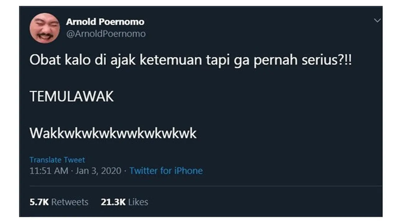 Tebak-Tebakan Receh ala Chef Arnold ini Bikin Tepuk Jidat