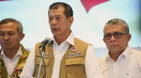 Kepala BNPB Doni Monardo dalam konferensi pers di Graha BNPB, Jakarta Timur, Sabtu (14/3/2020) menyampaikan, percepatan penanganan coronavirus disease 2019 (COVID– 19) berbasis komunitas. (Dok Badan Nasional Penanggulangan Bencana/BNPB)