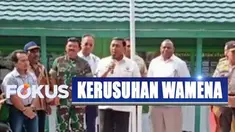 Dalam kesempatan ini Wiranto meminta para pendatang di Wamena agar tidak pulang ke kampung halaman.