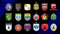 Liga 1 - Ilustrasi BRI Liga 1_18 Logo Peserta Liga (Bola.com/Adreanus Titus)