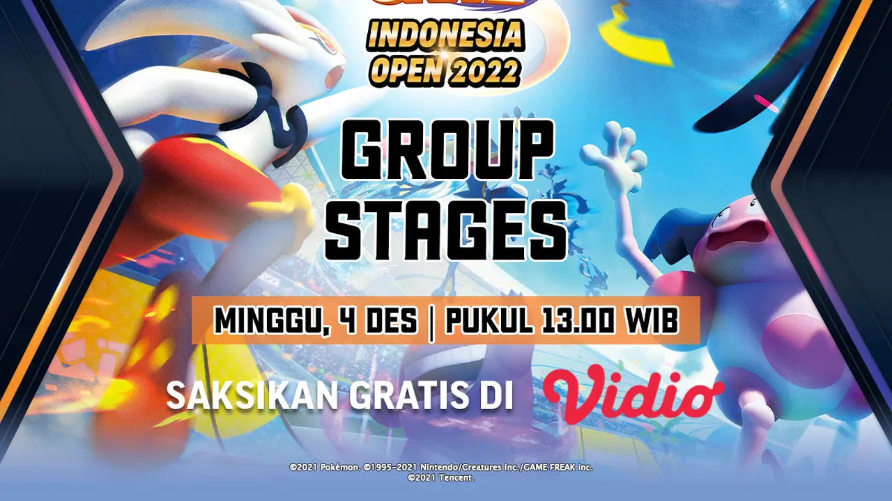 Link live streaming Group Stage Pokemon United Indonesia Open 2022 di Vidio, Minggu 4 Desember