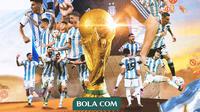 Piala Dunia - Timnas Argentina Juara Piala Dunia 2022 (Bola.com/Adreanus Titus)