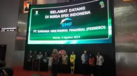 PT Sarana Multigriya Finansial (Persero) atau SMF bekerjasama dengan PT BNI Sekuritas menghadirkan layanan transaksi produk Efek Beragun Aset berbentuk Surat Partisipasi (EBA-SP) Ritel pertama. Foto: Liputan6.com/Bawono Yadika