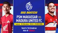 Jadwal Live Streaming Big Match: PSM Makassar vs Madura United FC di Vidio.com (sumber: doc.vidio.com)