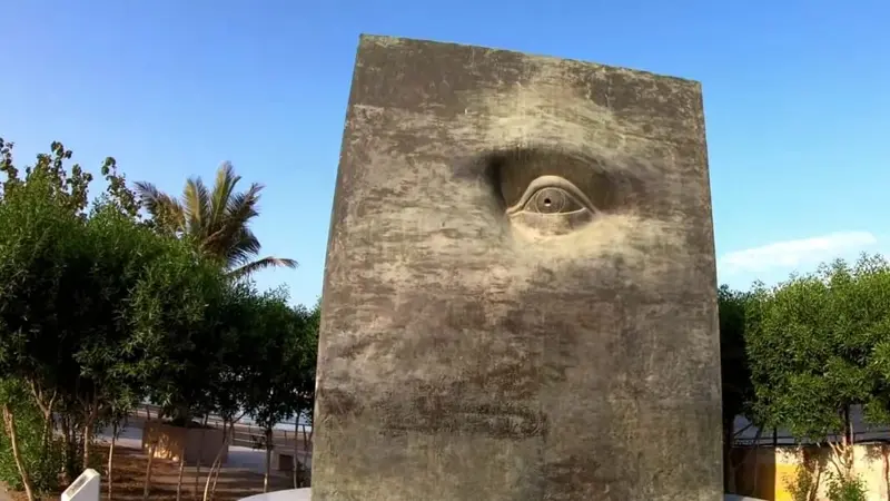 Patung mata satu dajjal di Arab Saudi