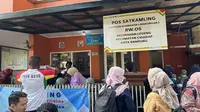 Pelaksanaan imunisasi anak rutin di Posyandu Erma, Kelurahan Ledeng, Cidadap, Kota Bandung, Jawa Barat pada Rabu, 17 Mei 2023. (Dok Liputan6.com/Fitri Haryanti Harsono)
