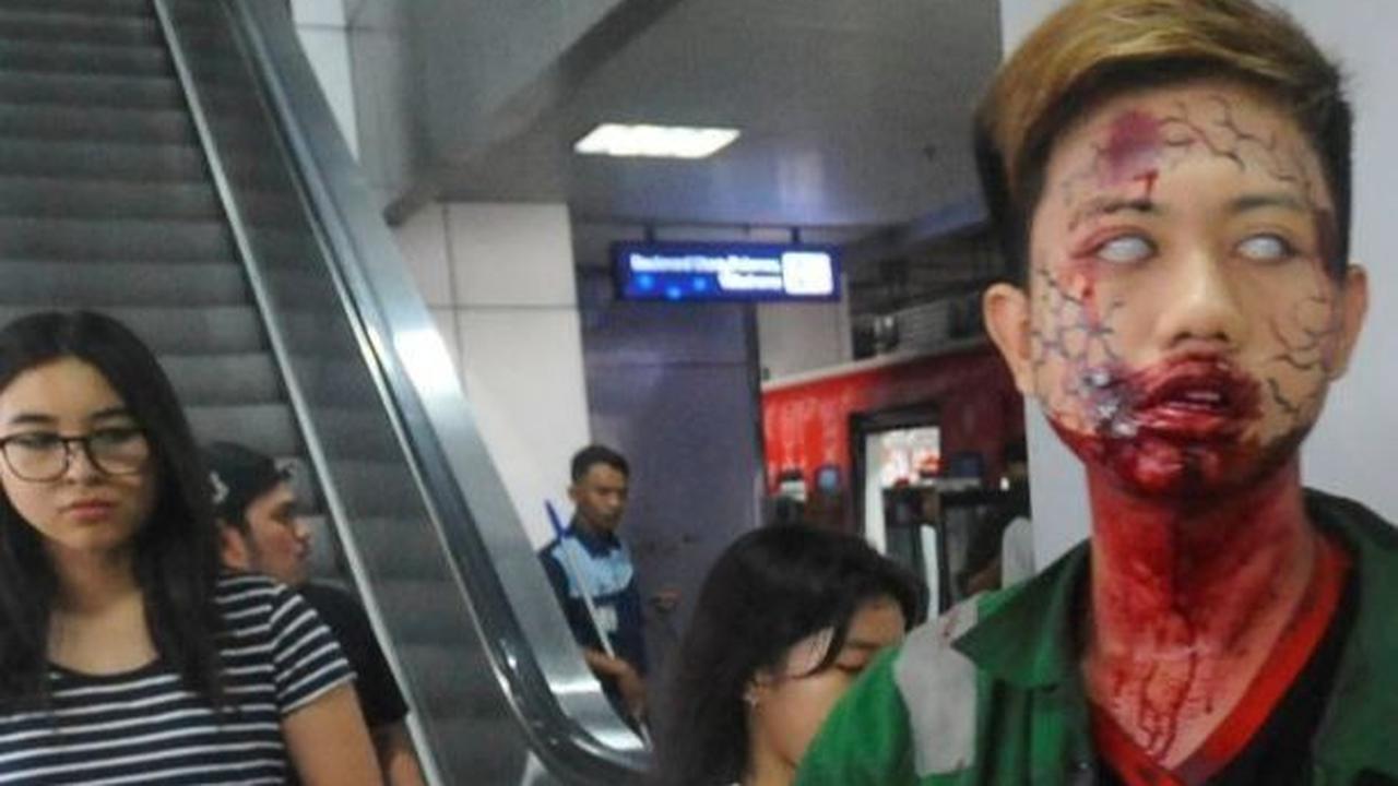 "Train to Apocalypse" merupakan bagian dari rangkaian acara yang diadakan mulai dari tanggal 5 Juli hingga 18 Agustus 2024. Foto: merdeka.com / Arie Basuki <br>