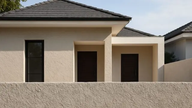 Model Pagar Tembok Plester Kasar