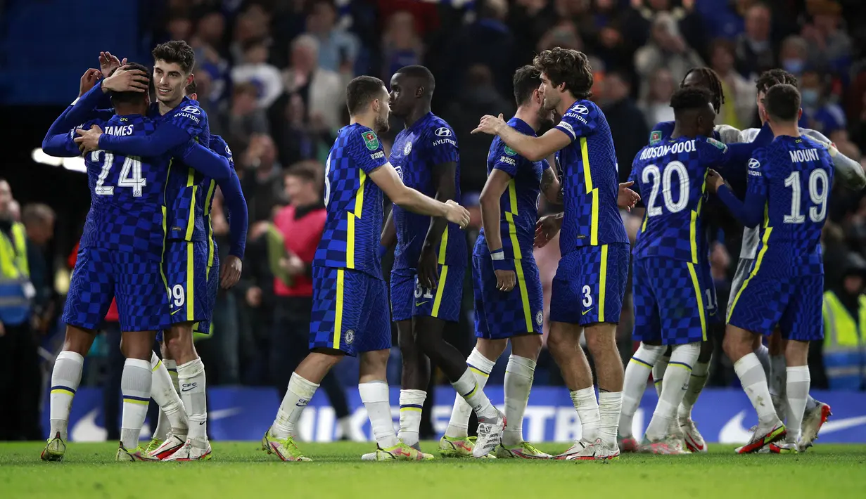 Chelsea pun menang 4-3 dalam adu penalti. (AP/Ian Walton)