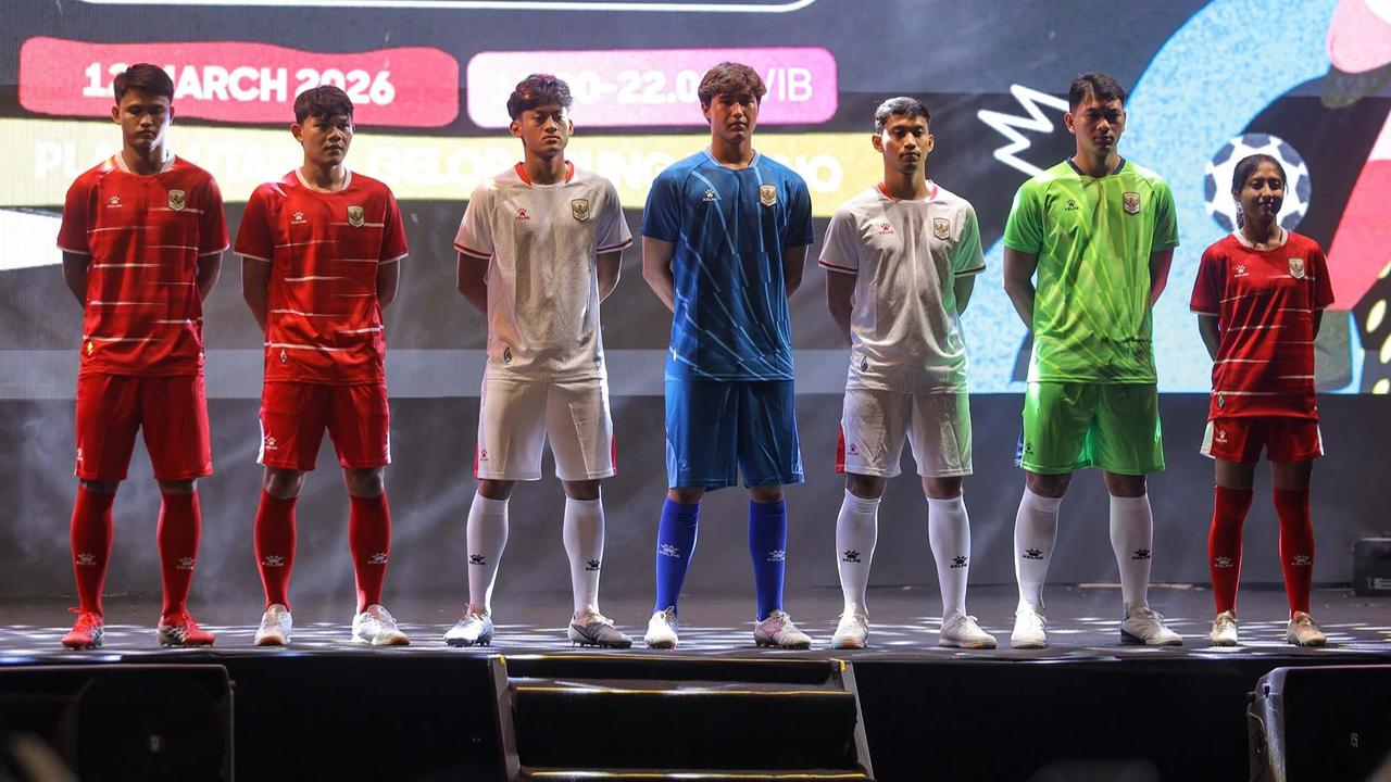 FOTO: Kelme Luncurkan Jersey Baru Timnas Indonesia