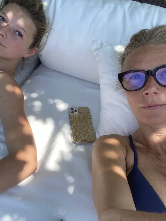<p>Tampilannya begitu menawan. Bahkan bisa dibilang, Apple memiliki fitur wajah yang sangat mirip dengan Gwyneth Paltrow. [Foto: Instagram/ Gwyneth Paltrow]</p>
