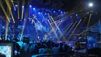 Peserta Fildan Asal Bau Bau saat menghibur penonton di Grand final D'Academy 4 Indosiar di studio 5, Jakarta, Jumat (12/5). Pada Malam Grand final 2 Peserta akan masuk malam puncak Final pada 19 mai mendatang. (Liputan6.com/Helmi Afandi)
