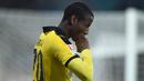 4. Adrian Ramos, bakatnya bersama Hertha BSC, membuat Klopp tertarik memboyongnya ke Dortmund. Namun performanya menurun dan hanya mencetak 2 gol, kini saat Dortmund dilatih Thomas Tuchel, dirinya perlahan kembali bersinar. (AFP/Christof Stache)