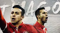 Pemain Bayern Munchen: Thiago Alcantara. (Bola.com/Dody Iryawan)