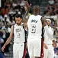 Stephen Curry dan LeBron James bakal tampil bersama Timnas Basket Amerika Serikat di ajang Olimpiade 2024. (Ethan Miller / GETTY IMAGES NORTH AMERICA / Getty Images via AFP)