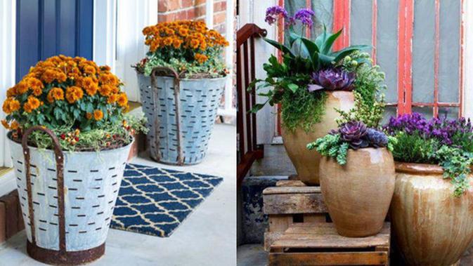 Inspirasi Menata Dan Mempercantik Pot Bunga Di Rumah Fashion Fimela Com