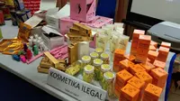 Ini Dia Produk Kosmetik Ilegal Senilai 3 Miliar yang Disita BPOM