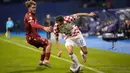Striker Kroasia Ante Budimir menjadi penentu kemenangan buat timnya usai mencetak satu-satunya gol pada pertandingan tersebut. (AP Photo/Darko Bandic)