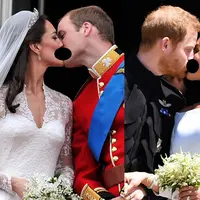 Pangeran William - Kate Middleton dan Pangeran Harry - Meghan Markle. (E! News)