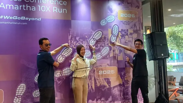Amartha 10X Run 2026, Jumat (7/8/2026). (Liputan6.com/Nurri Indah)