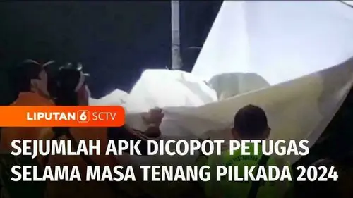 VIDEO: Memasuki Masa Tenang, Panwaslu dan KPU Gencar Tertibkan APK di Berbagai Daerah