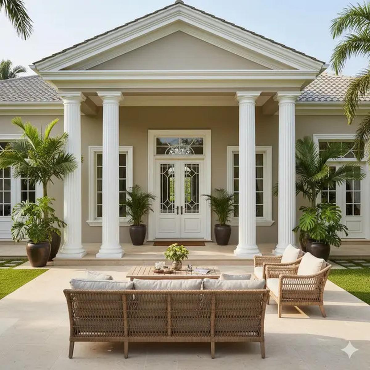 9 Model Rumah 1 Lantai dengan Teras Luas Bergaya Resort, Konsep Elegan yang Bikin Betah