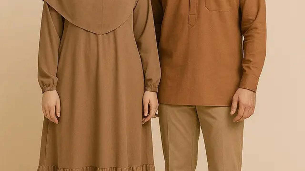 6 Inspirasi Baju Couple Muslim Syari, Tetap Stylish Tanpa Melanggar Syariat
