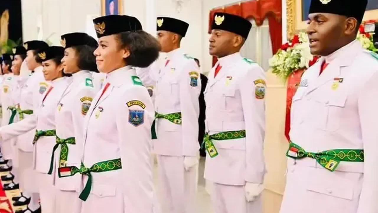 Tim Pasukan Pengibar Bendera Pusaka (Paskibraka) yang bertugas untuk mengibarkan bendera Merah Putih pada Upacara Peringatan Detik-Detik Proklamasi Kemerdekaan RI pada Kamis (17/8) telah ditentukan.