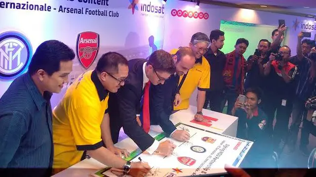 Sediakan Konten VAS, Indosat Gandeng Tiga Klub Bola Besar