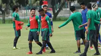 Pemain Timnas Indonesia U-23, Syahrian Abimanyu. (Liputan6.com/Helmi Fithriansyah)