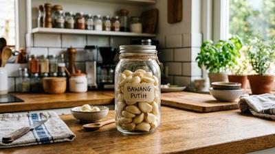 Cara Menyimpan Bawang Putih Kupas agar Tidak Cepat Kering, Busuk, atau Berjamur