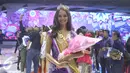 Jasi Michelle Tumbel, asal Manado berhasil meraih mahkota Miss Celebrity Indonesia 2016 pada grand final di Studio 6 Emtek City, Jakarta, Kamis (14/10). Gadis berusia 18 tahun itu berhasil menyingkirkan 19 pesaingnya. (Liputan6.com/Herman Zakharia)