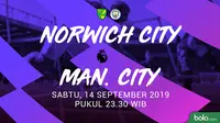 Premier League - Norwich City Vs Manchester City (Bola.com/Adreanus Titus)