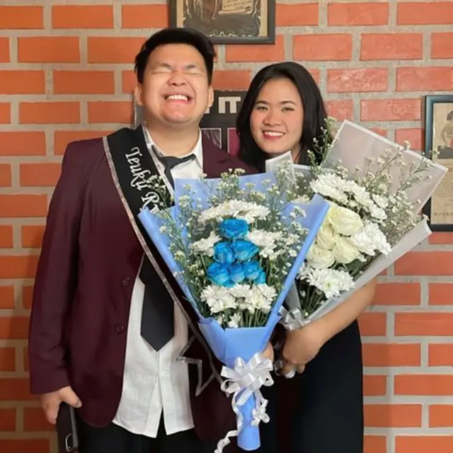 Teuku Ryzki alias Kiki CJR lulus sidang skripsi (Foto: Instagram/@teukuryz)