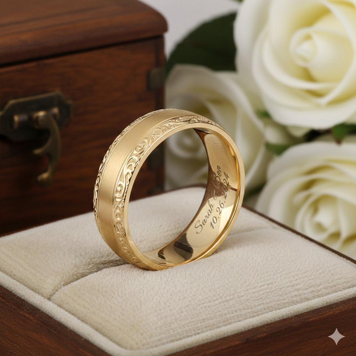 Model cincin nikah ukir nama