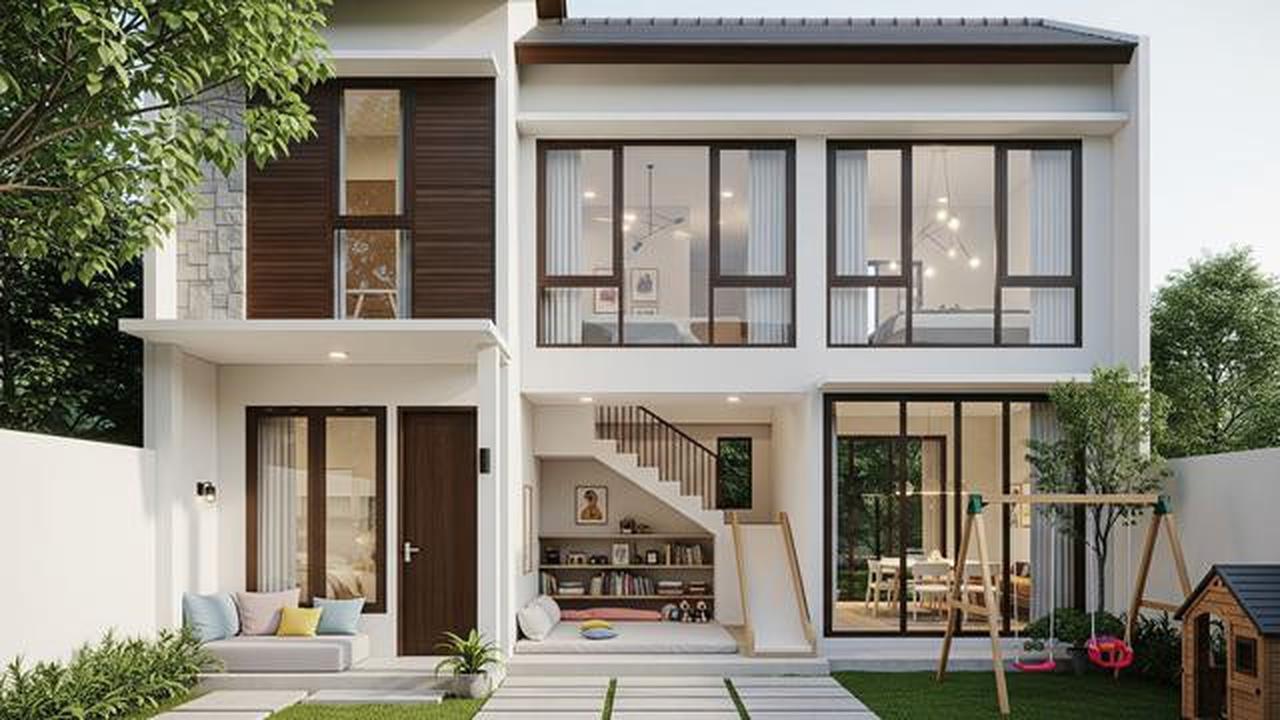 8 Desain Rumah Minimalis yang Memanjang ke Belakang, Membuat Anak Betah Berada di Rumah