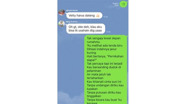 6 Chat Beri Ucapan Selamat Nikah ke Mantan Ini Bikin Baper