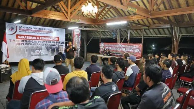 Pasca bertemu Ganjar Pranowo, GBB langsung gaspol membentuk tim pemenangan di Kabupaten Karawang, Jawa Barat (Jabar) untuk memperluas dukungan terhadap bacapres beramput putih itu (Istimewa)