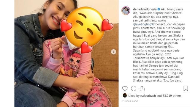 Putri Denada dan Ayu Ting Ting (Foto: Instagram/@denadaindonesia)