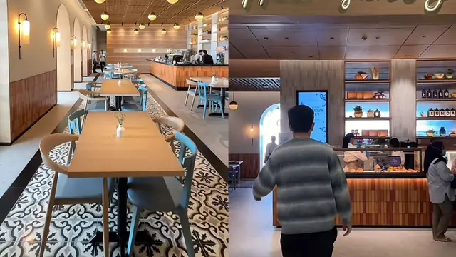 Restoran di bioskop XXI yang ada Margocity Depok memberikan suasana ala Canggu Bali