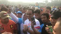 Gubernur DKI Jakarta Anies Baswedan menyatakan Pemprov DKI Jakarta siap menyambut Asian Para Games 2018. (Liputan6.com/Ika Defianti)