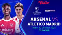 Saksikan Arsenal vs Atletico Madrid eksklusif di Vidio. (dok. vidio.com)