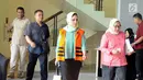 Siti Masitha Soeparno usai menjalani pemeriksaan di KPK, Jakarta, Kamis (14/9). SMS diperiksa terkait dugaan suap pengelolaan dana jasa kesehatan di RSUD Kardinah dan pengadaan barang jasa Pemerintah Kota Tegal TA 2017. (Liputan6.com/Helmi Fithriansyah)