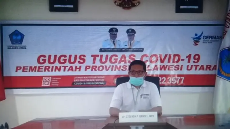 Jubir Gugus Tugas Covid-19 Provinsi Sulut dr Steaven Dandel.