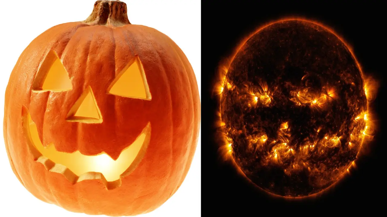 Foto Penampakan Unik matahari 'Halloween'