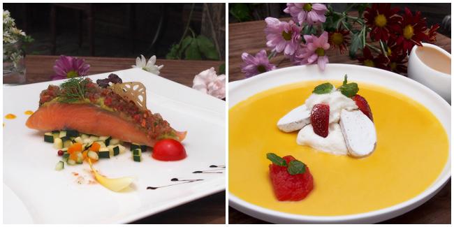 Olive Oil Salmon Convit & Rare Pudding Mango