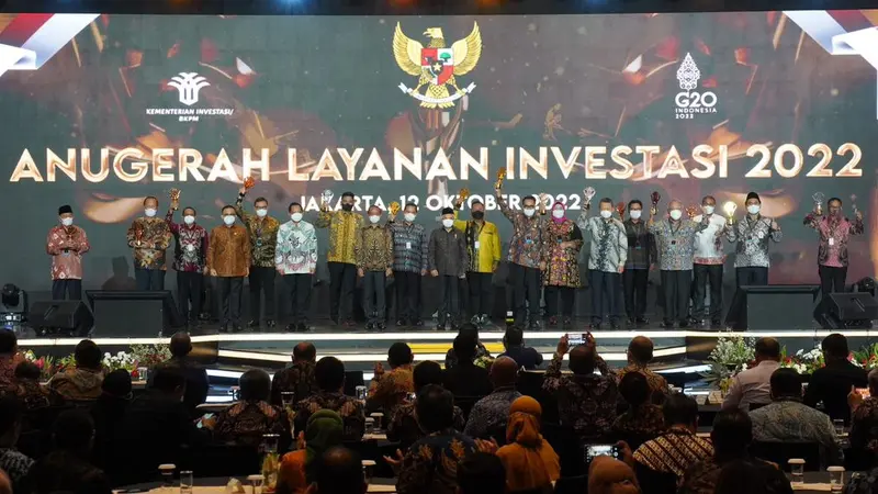 Kementerian Investasi/Badan Koordinasi Penanaman Modal (BKPM) kembali memberikan penghargaan Anugerah Layanan Investasi (ALI) tahun 2022. (Dok BKPM)