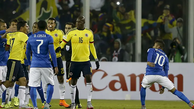 Copa America: Neymar Kartu Merah, Brasil Takluk dari Kolombia